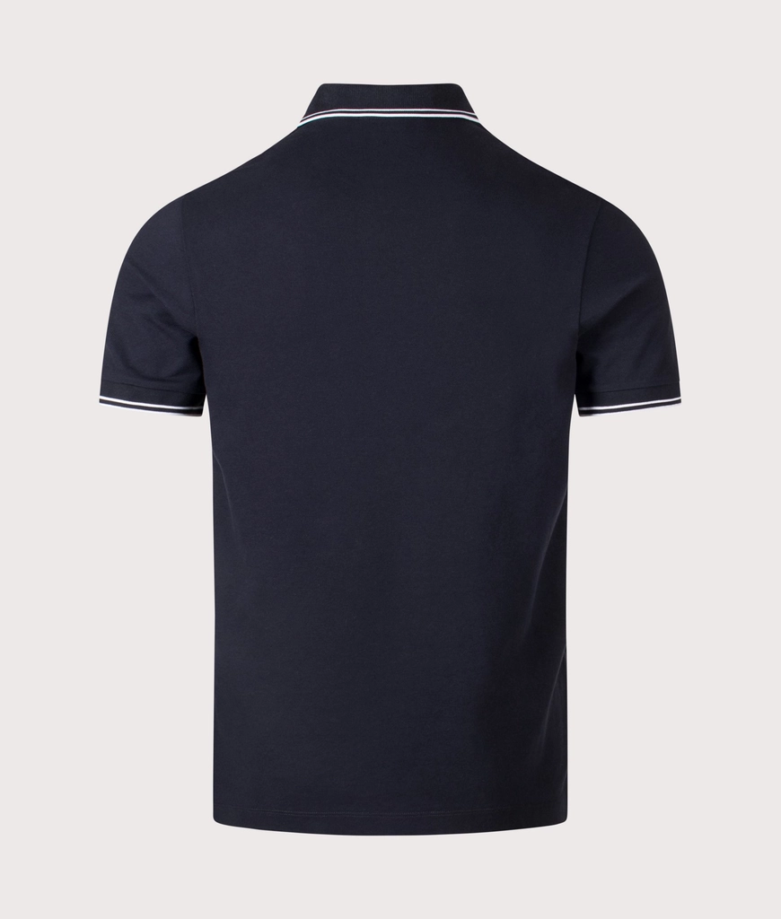 Stone Island Mens Slim Fit Striped Collar Polo Shirt